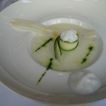 Asparagus soup at Itinéraires by Barbra Austin