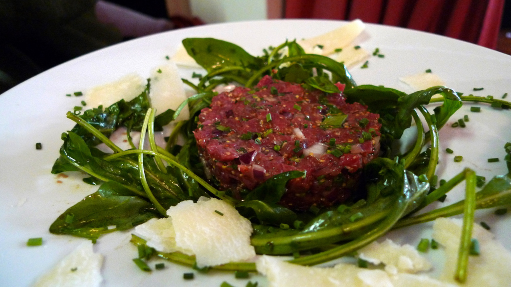 Tartare at Le P'tit Caillou by Meg Zimbeck