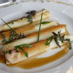 White asparagus from La Grande Cascade by David Lebovitz