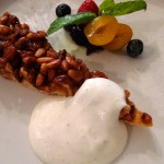 Toasted hazelnut tarte, whipped cream with Tahitian vanilla