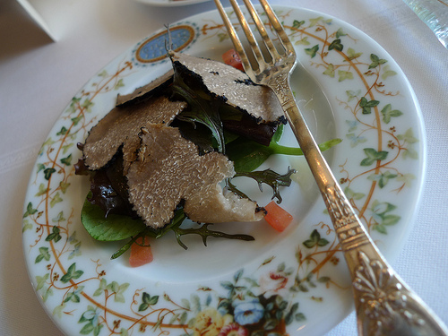 Summer Truffle Salad at Le Grand Véfour by Barbra Austin