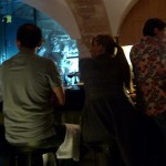 The four bar stools that now comprise Spring Wine Bar