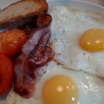 English breakfast at the Bal Cafe by Barbra Austin