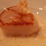 Christmas in Paris restaurants - sea scallops
