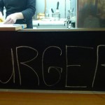 Le Camion Qui Fume burger sign (photo Meg Zimbeck)