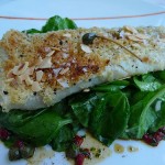 Merlan with almonds and capers at Le Mini-Palais