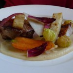 Palette de porc, panais, celeri at Le Galopin by Thierry Richard