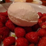 L'Assiette by Meg Zimbeck - wild strawberries with creme fraiche ice cream