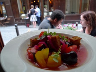 Cherry tomato salad at Frenchie by MZ