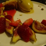 Figs, Strawberries and Pistachio Ice Cream at Chatomat by Barbra Austin