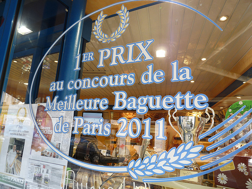 Prize-winning baguettes in Montmartre