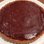 Gotran Cherrier's chocolate tart with recipe via Patricia Wells