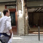 Greg Marchand in front of Frenchie Wine Bar