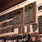 Chalkboard specials at one of the wine bars on our route (photo Ashley Ludaescher)