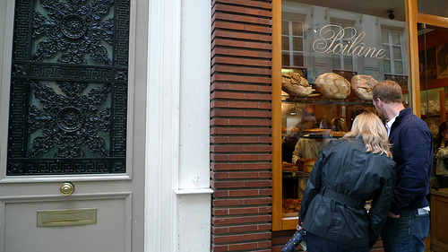 Fogging up the window at a historic bakery in Saint-Germain