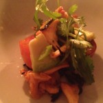 One dish from the Sporting Project's all vegetarian pop-up dinner: chanterelle ceviche