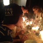 Trucker hat as pop-up prop, from the first Sporting Project dinner series in September 2012