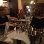 The bar at Bones restaurant