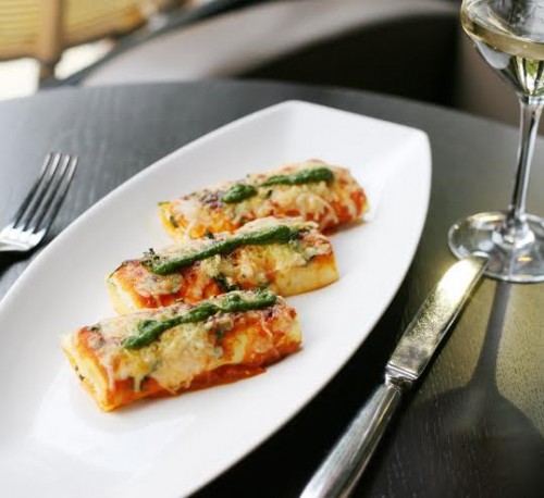 Villa Corse Cannelloni au brocciu, blettes et menthe frai?che 