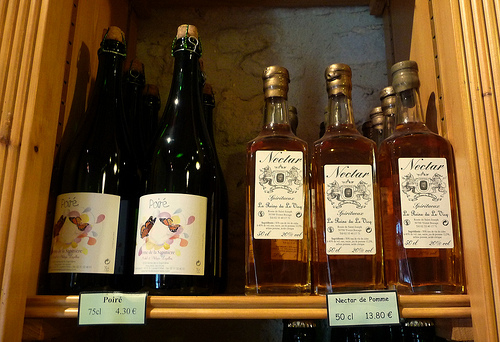 Poiré and apple liqueur (photo: Jennifer Greco)