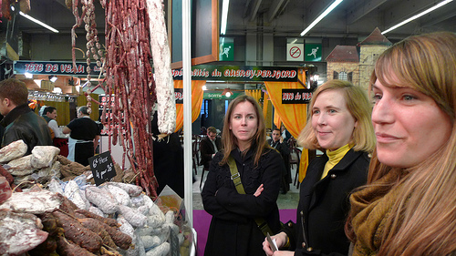 Three ladies eyeing up their options