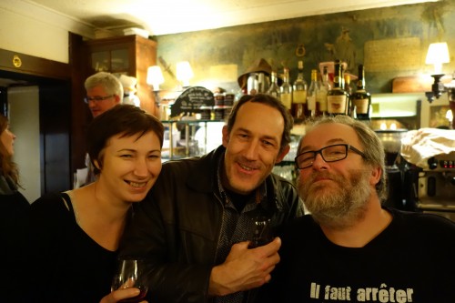 Winemaker Réné-Jean Dard (right) at Repaire de la Cartouche in 2013