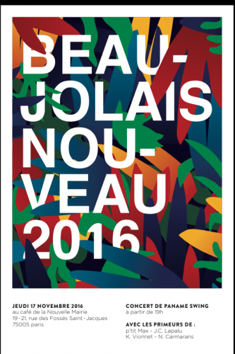 Beaujolais Nouveau 2016 at Café de la Nouvelle Mairie