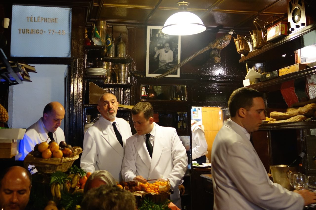 Paris France December 2021 Traditional French Cafe Louise