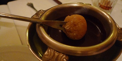 Profiteroles at Chardenoux restaurant in Paris | parisbymouth.com