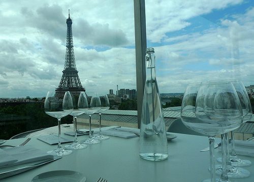 The restaurants at The Eiffel Tower in Paris France