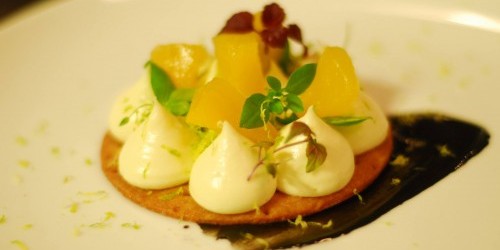 Yuzu Sable dessert at Coretta restaurant in Paris photo via Facebook | parisbymouth.com
