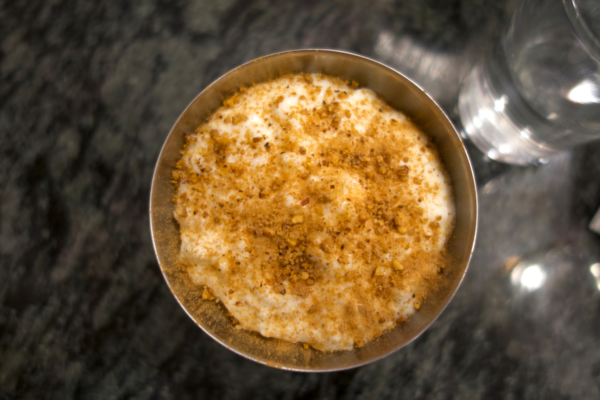 Rice pudding with cinnamon