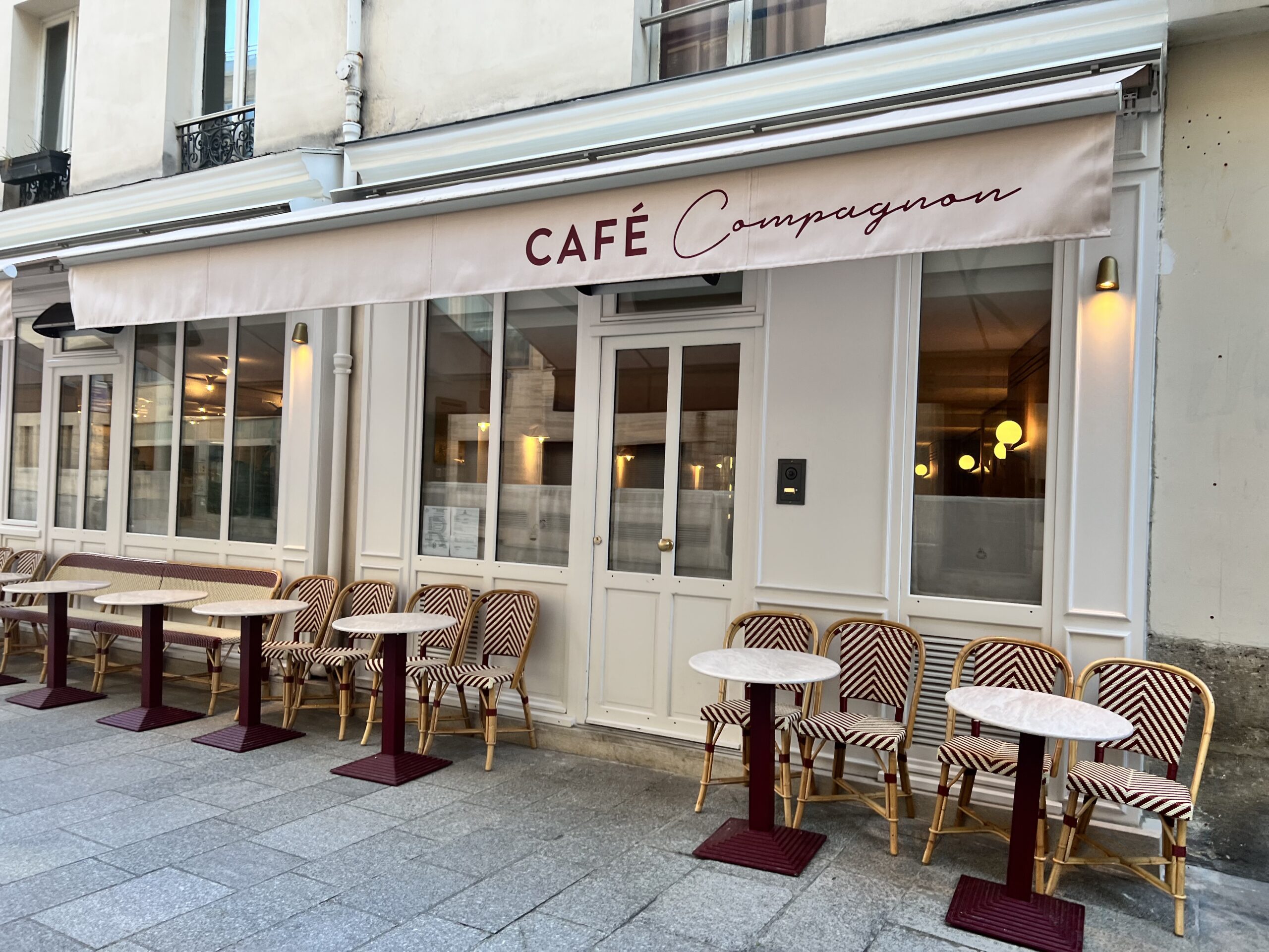 Café Compagnon restaurant in Paris - exterior | PARIS BY MOUTH Café Compagnon restaurant in Paris near the Louvre