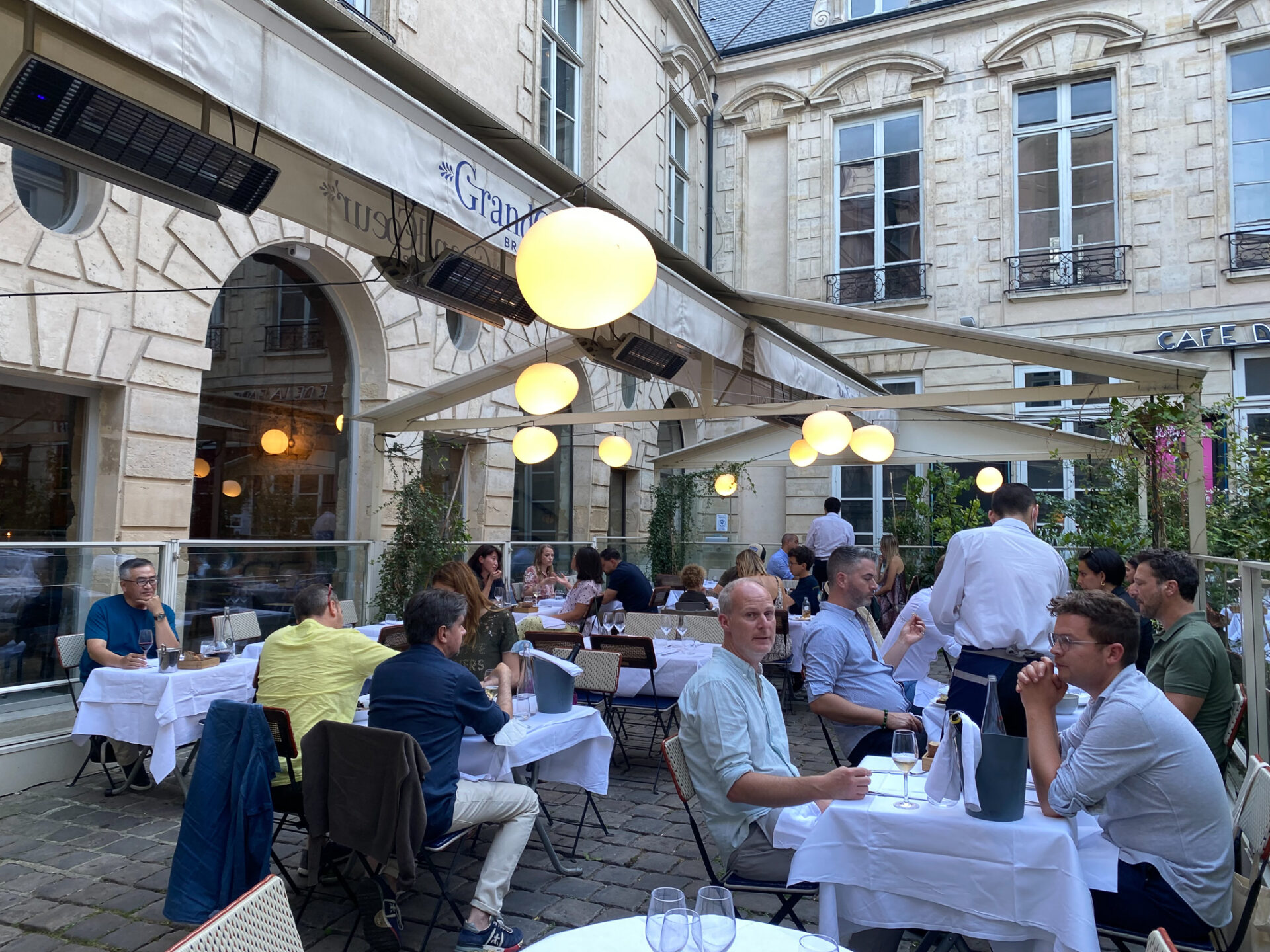 Patio at GrandCoeur restaurant in Paris | Paris by Mouth