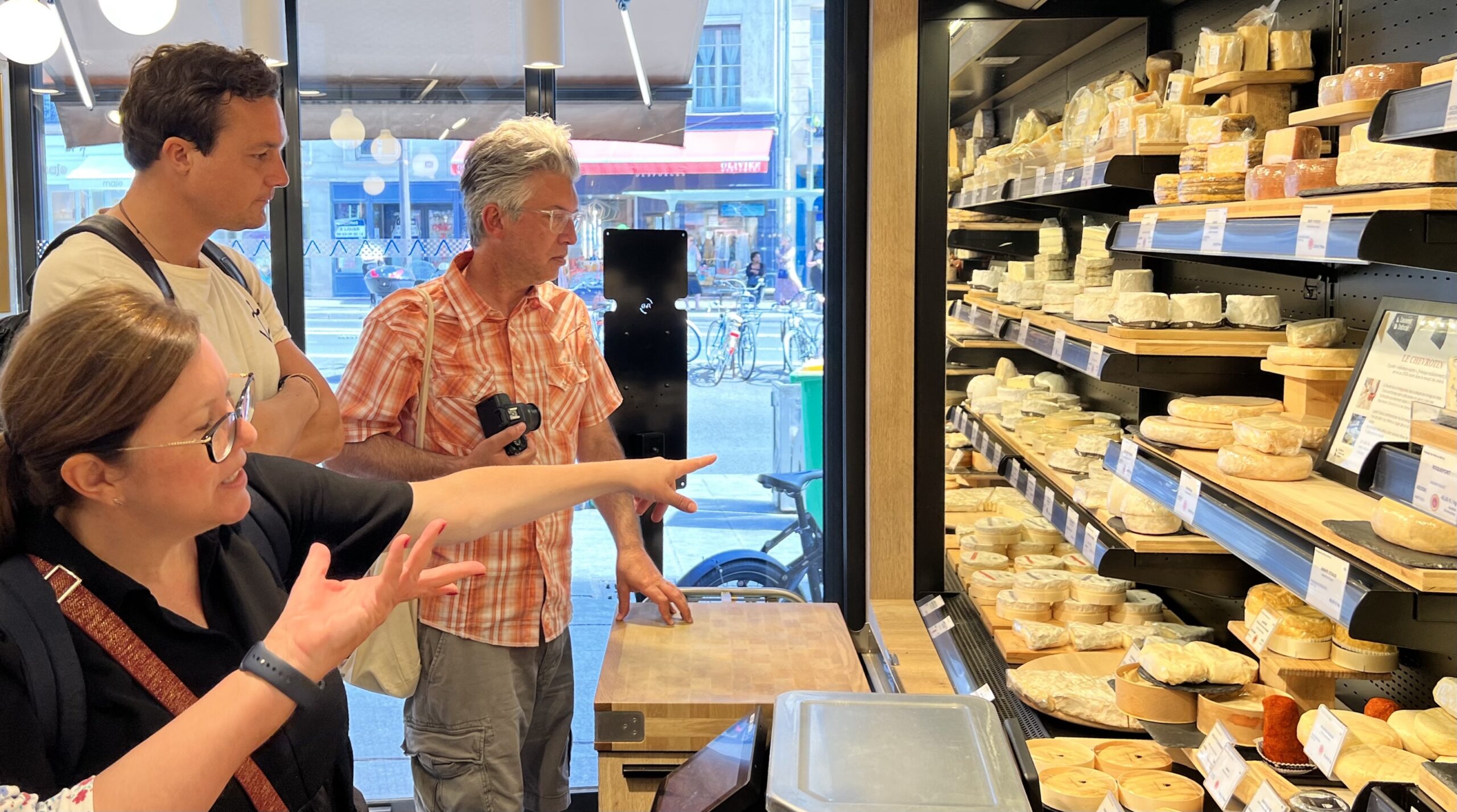 Paris by Mouth food tour - learning about cheese at the fromagerie