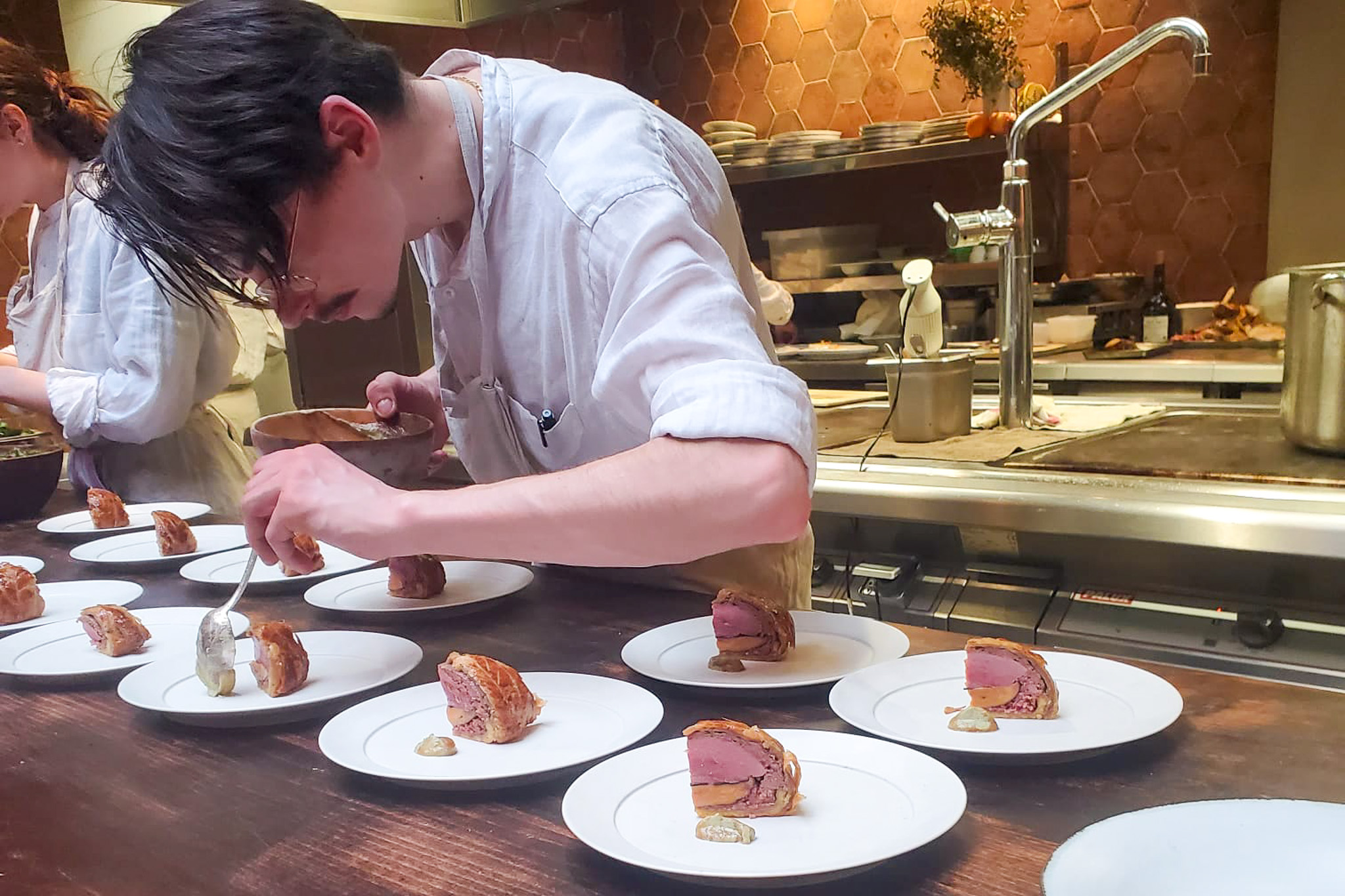 Maison restaurant in Paris - pithiviers photo by Ian Fleishman | PARIS BY MOUTH Maison restaurant in Paris - pithiviers photo by Ian Fleishman