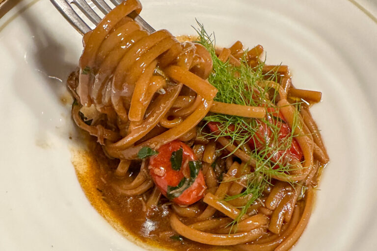 Linguini at L'Altro Italian restaurant from Gregory Marchand and Frenchie