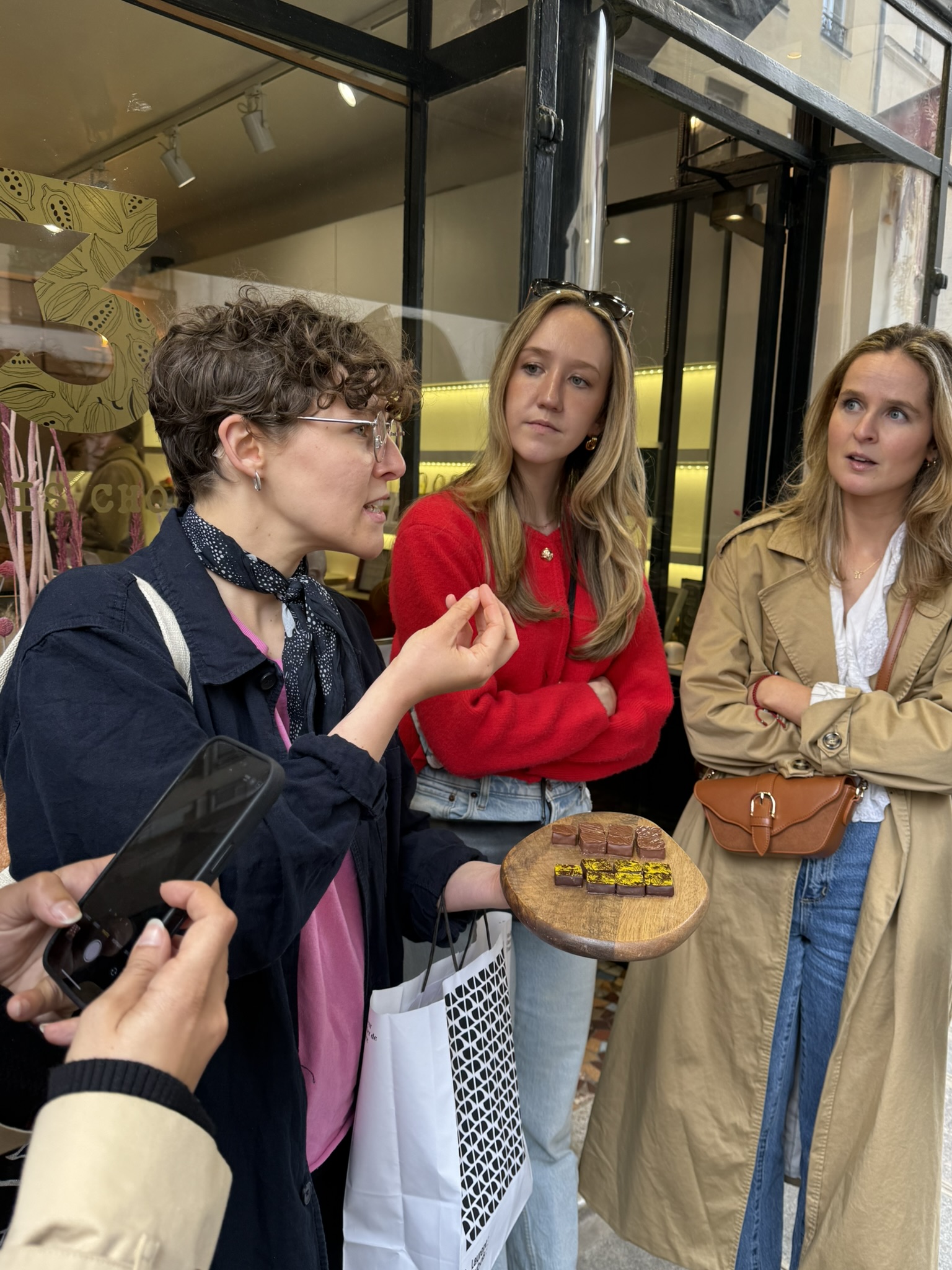 Tasting artisanal chocolate on the Paris by Mouth South Marais food tour, Paris