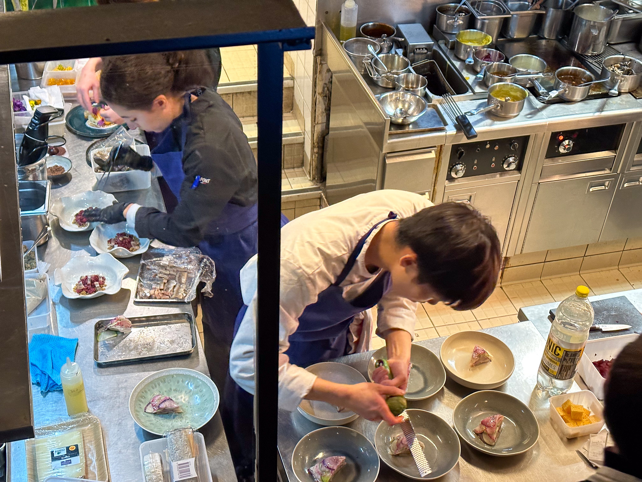 the kitchen at Baillotte restaurant in Paris | PARIS BY MOUTH the kitchen at Baillotte restaurant in Paris