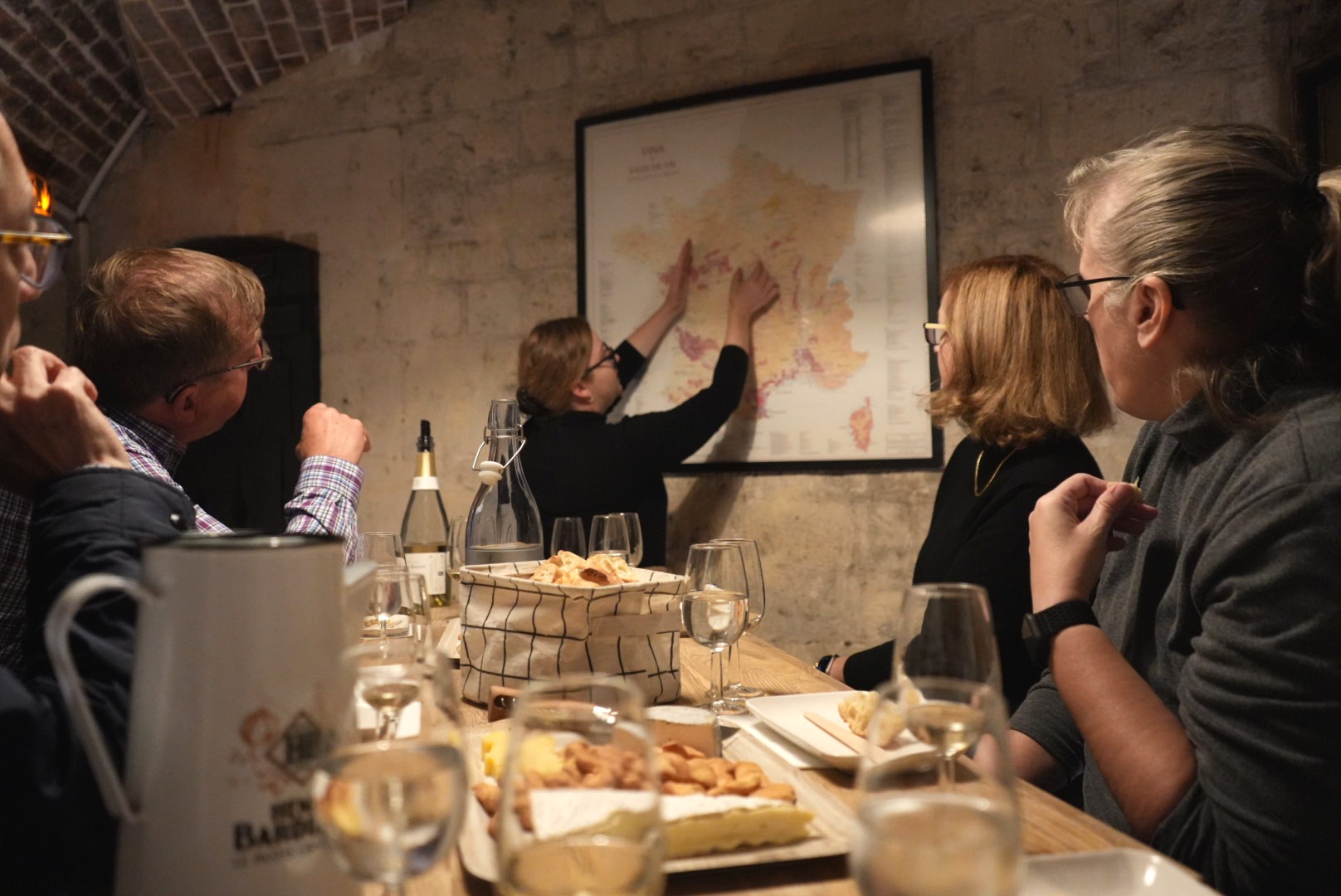 Stephanie teaching the French Wine Discovery, Paris by Mouth