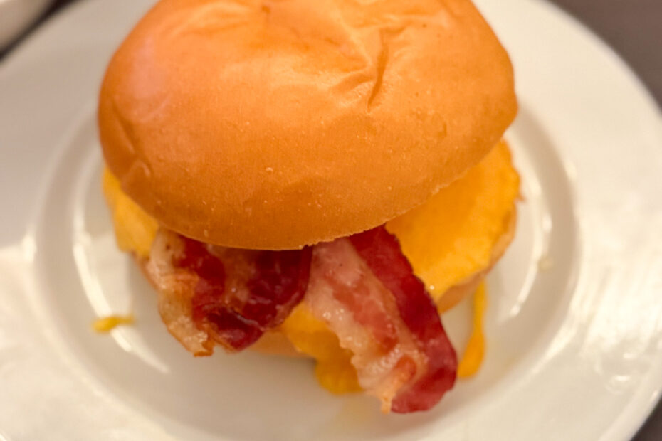 L'Arrêt by the Grey or L'Arret by the Grey is the Paris restaurant from Mashama Bailey - here is a breakfast sandwich from her restaurant