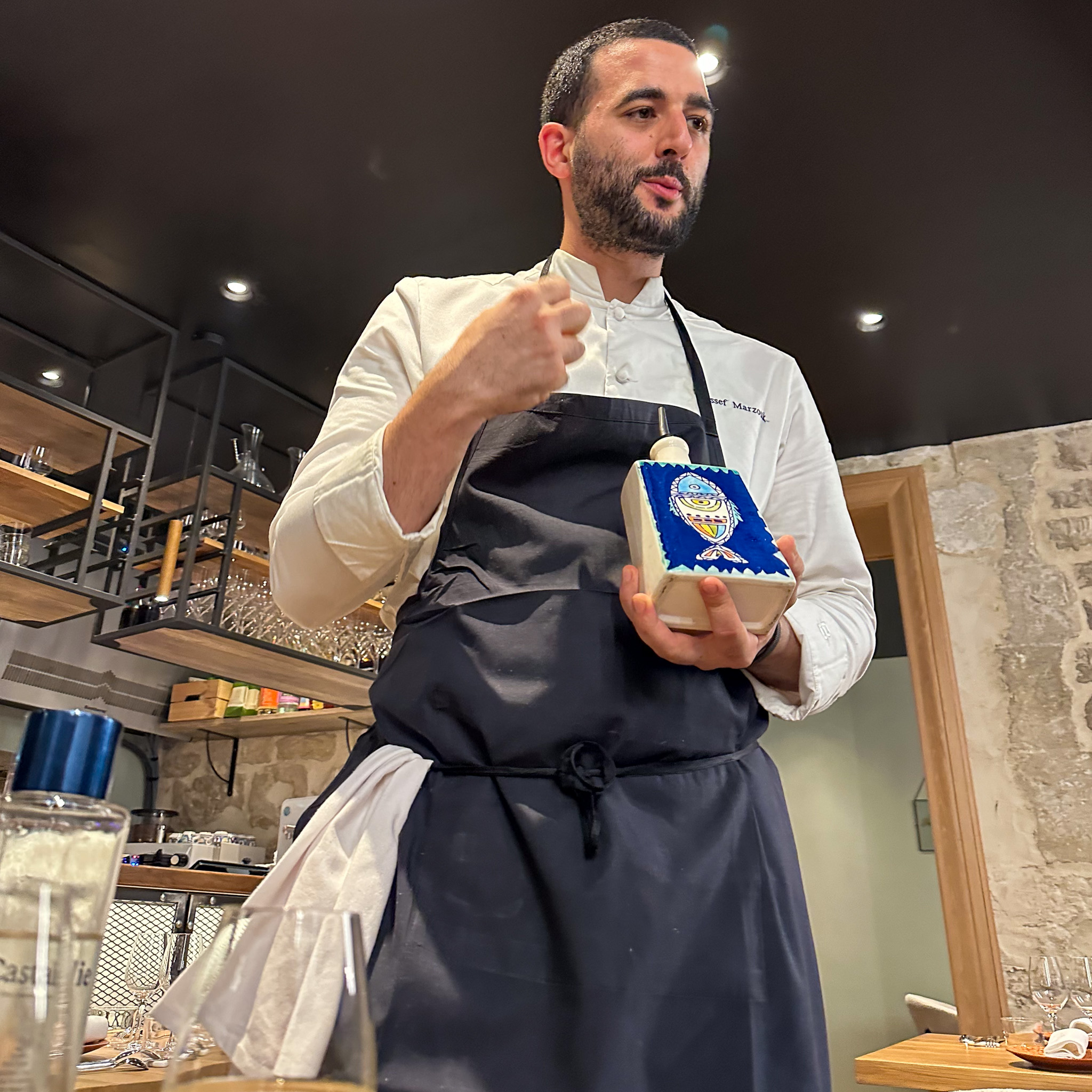 Aldehyde restaurant with chef Youssef Marzouk in Paris