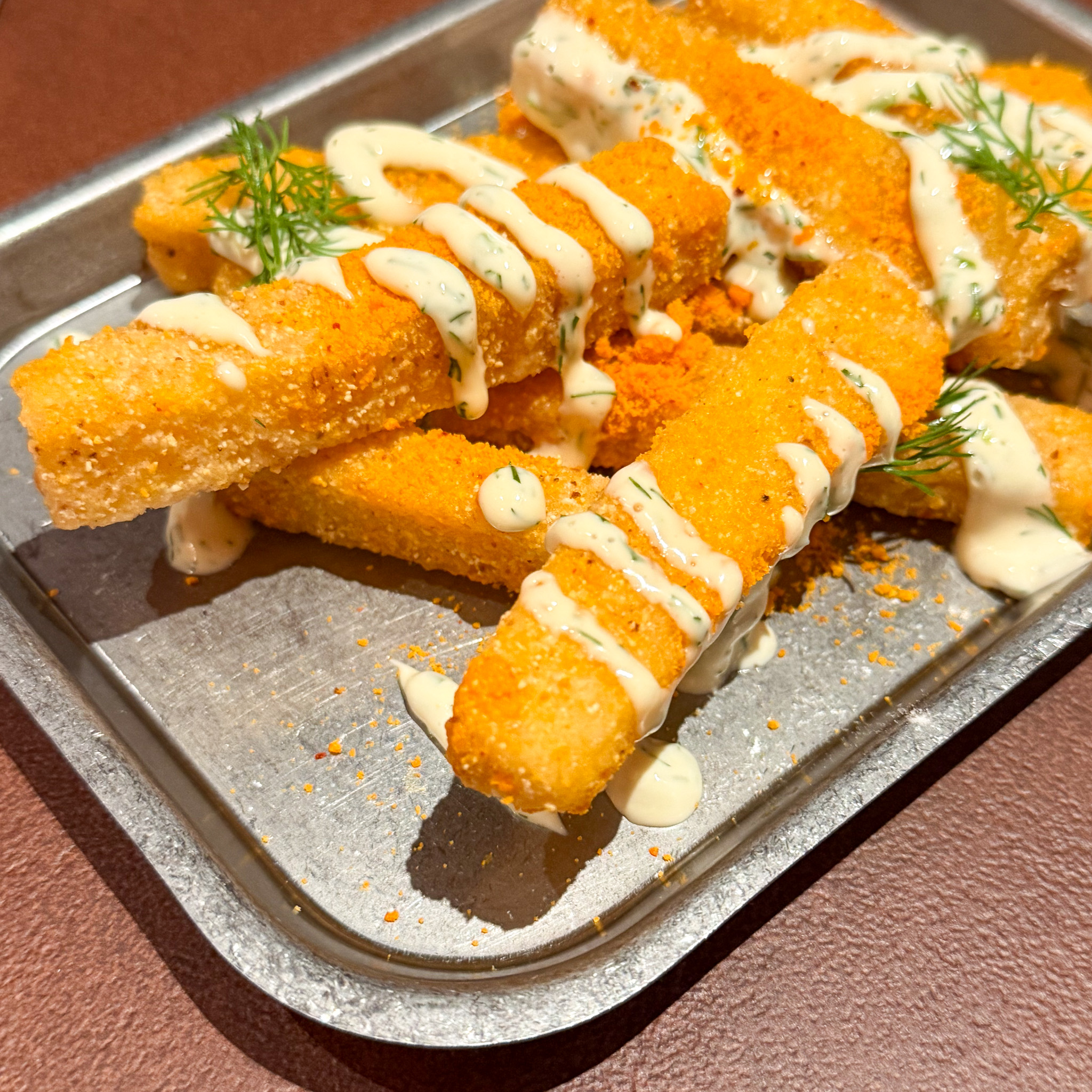 Polenta fries at Mischief restaurant in the Marais in Paris