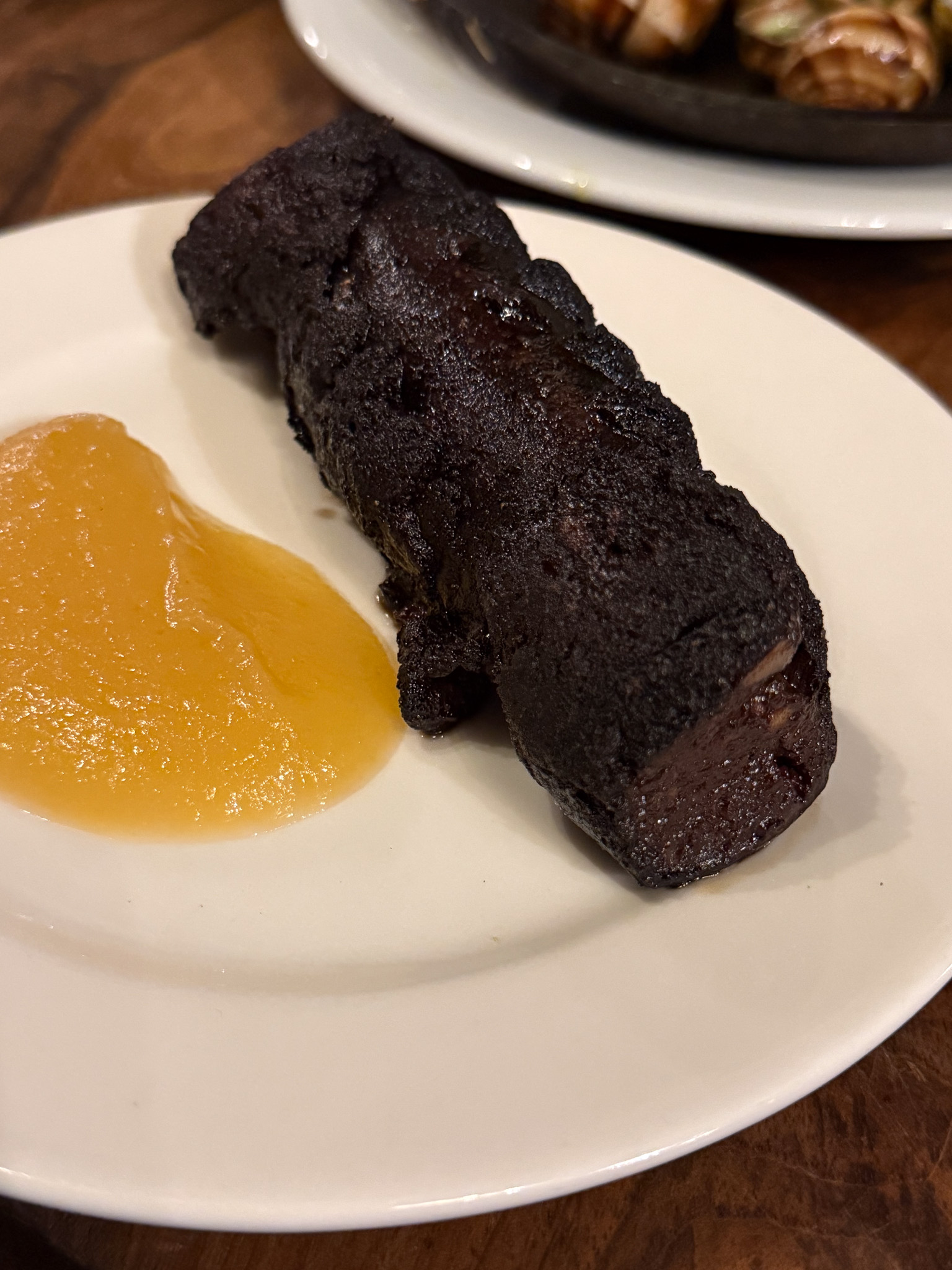 Boudin noir at Robert et Louise bistro in the Marais in Paris