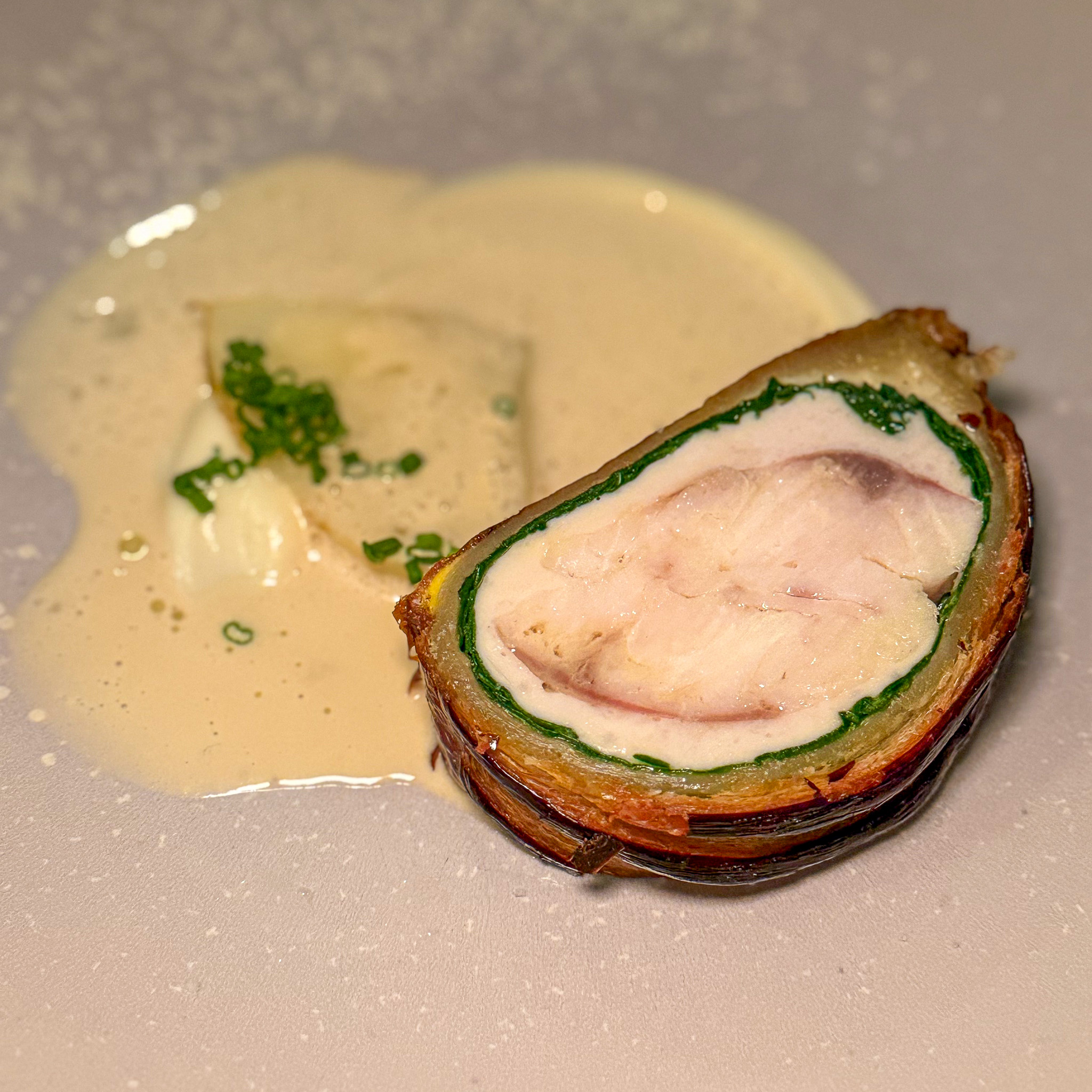 sea-bass-en-croute-fugue-paris | PARIS BY MOUTH Sea bass en croûte with champagne sauce at Fugue, Paris