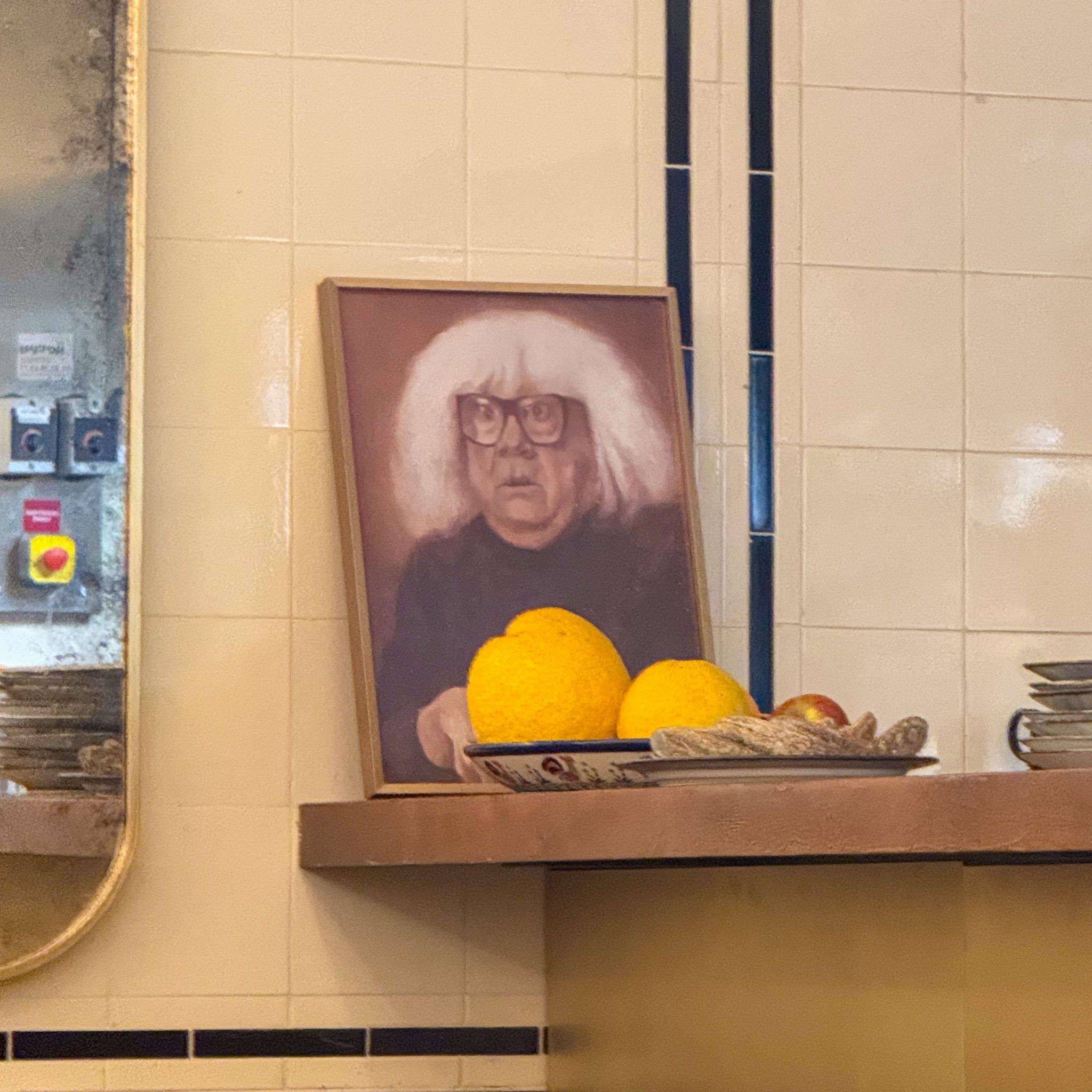 Interior detail at Cypsèle restaurant, Île Saint-Louis, Paris