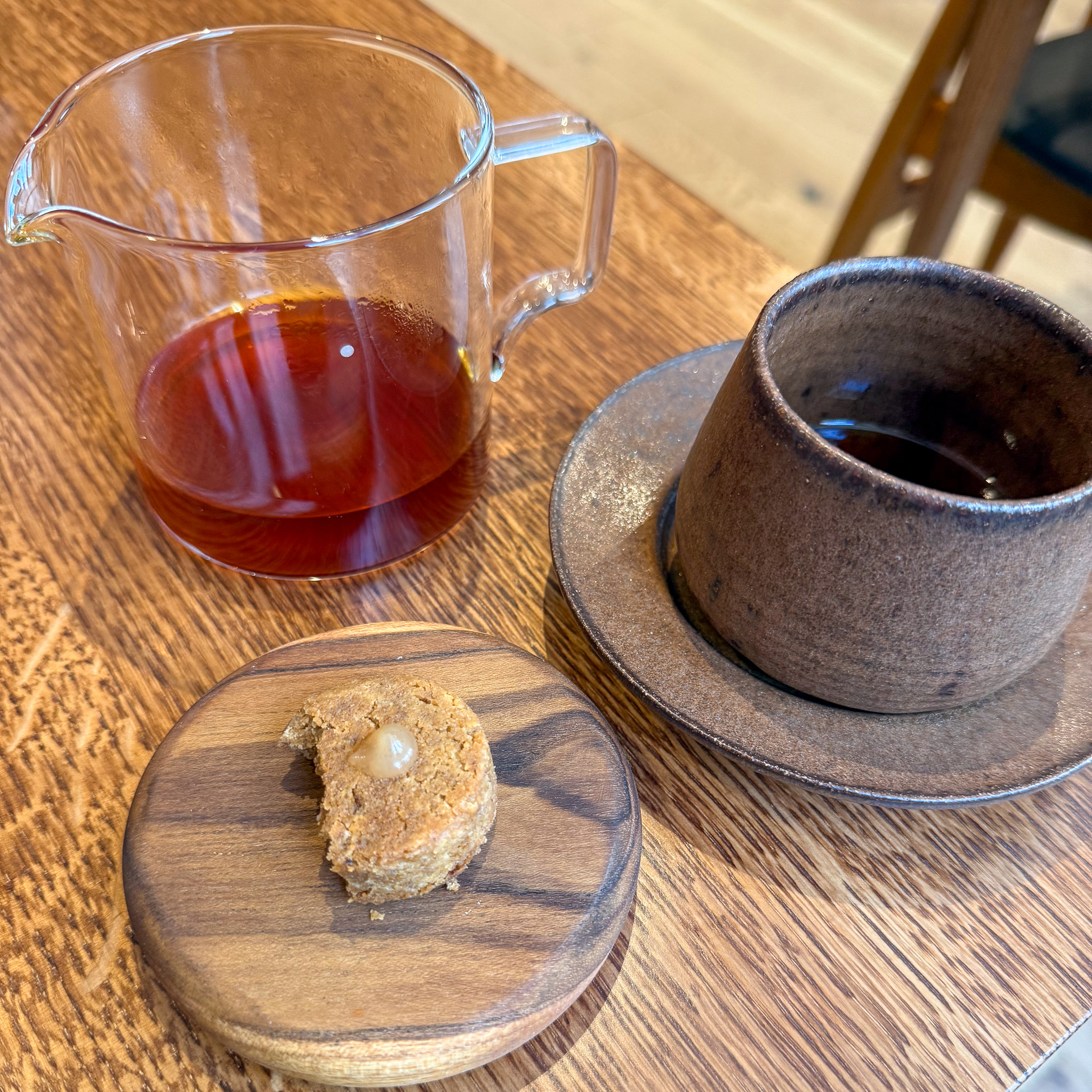 End of meal at Eme restaurant, Paris Marais