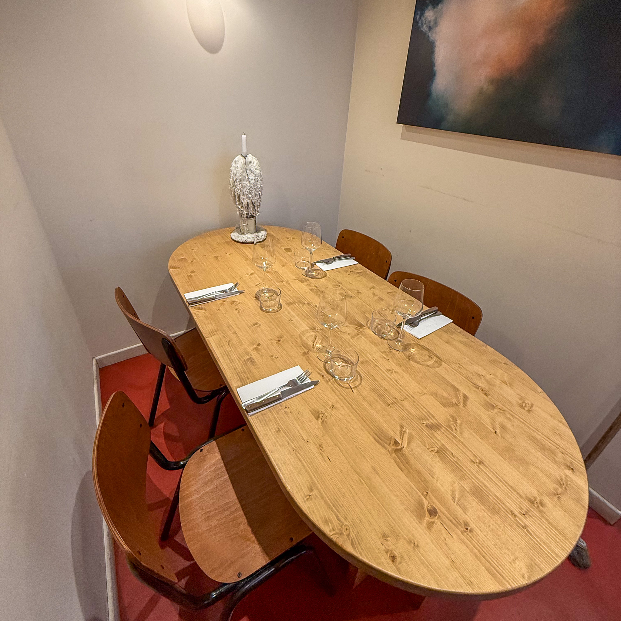 Dining room at Argile restaurant in Paris, 9th arrondissement