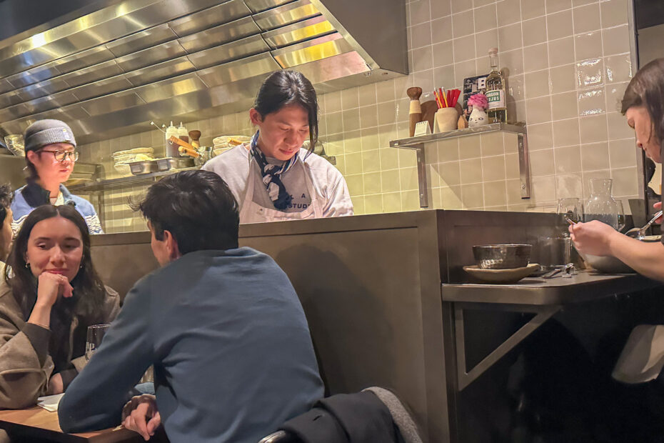 Esu Lee at Jip restaurant in Paris