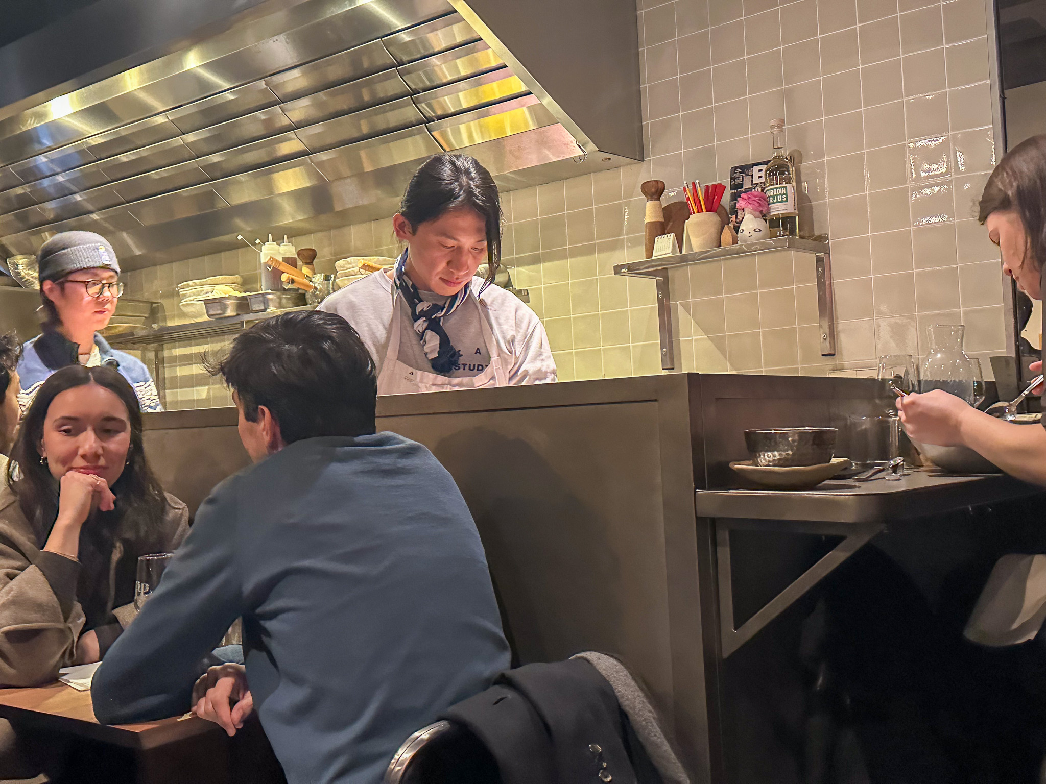 Esu Lee at Jip restaurant in Paris